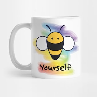 Bee Yourself - LGBT Pride Rainbow Mug